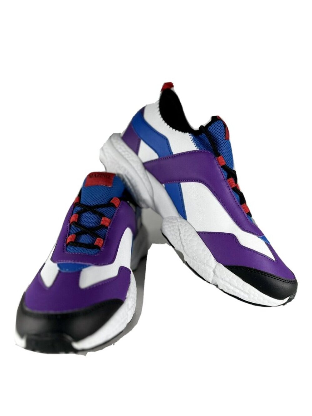Mazino Men's Scoria Fashion Chunky Sneakers Purple Blue Red Black Athleisure